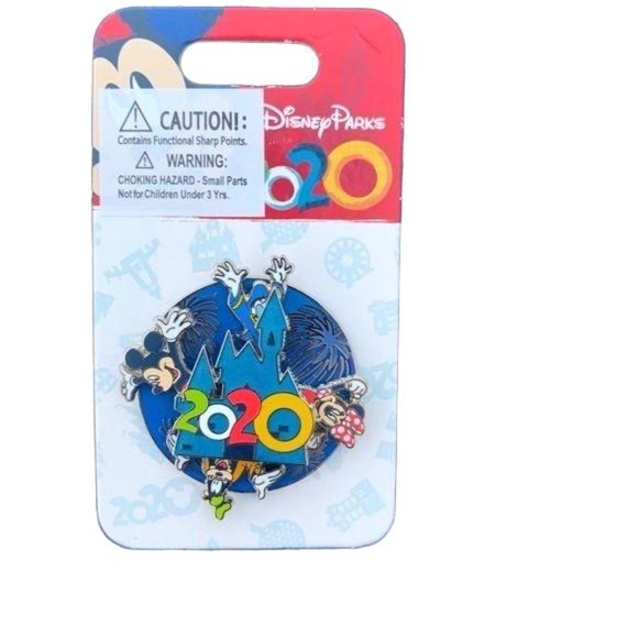 Disney Accessories - Disney Parks 2020 Mickey Mouse Minnie Mouse Donald Duck Goofy Spinner Pin